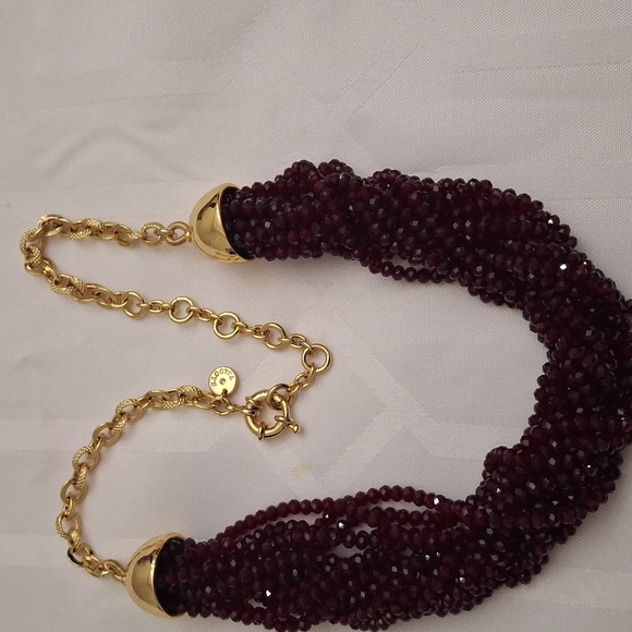 Talbots Red Bead Necklace - USED - Picture 3 of 5